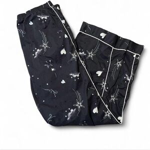 Victoria Secret Black Starry Pajama Pants Size Large